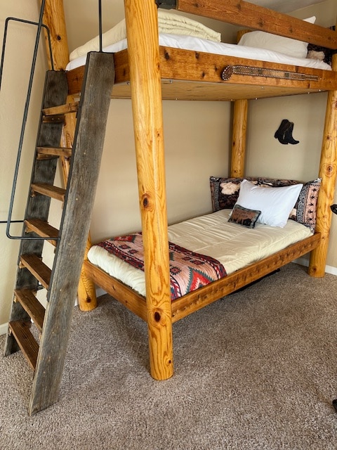 1 bunk bed (2 mattresses)-no kiddo's under 8 years old on top bunk