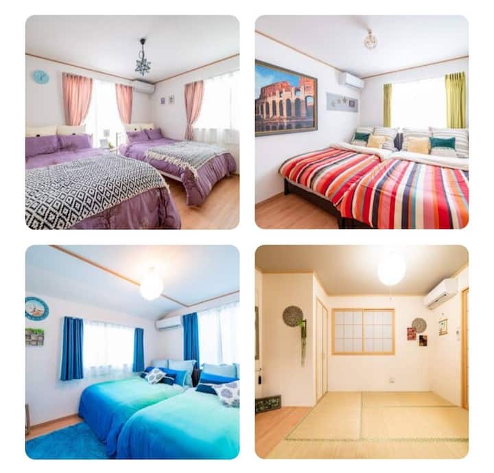 Near convenience store/1 house 3 parking available/Baby friendly/Self check-in/