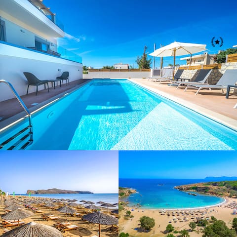 450m to Beach and Near Chania City / Private Pool