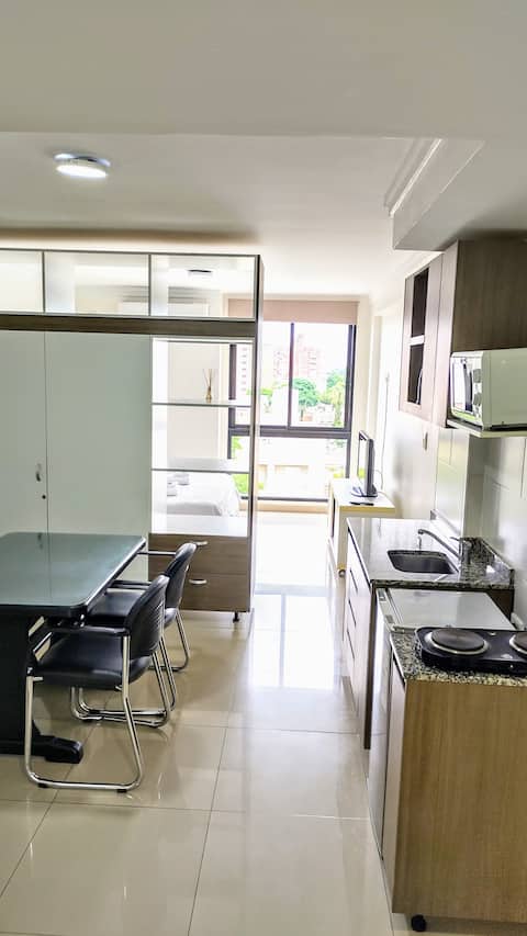 With built-in OFFICE, Good view, New Building