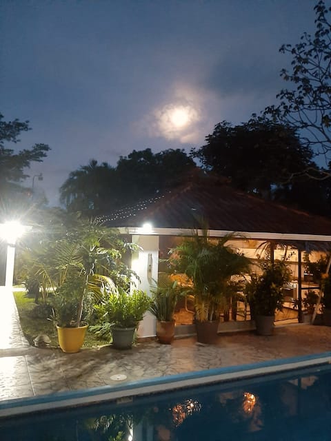 Paradise from ocean 
 to jungle. Bohío cottage