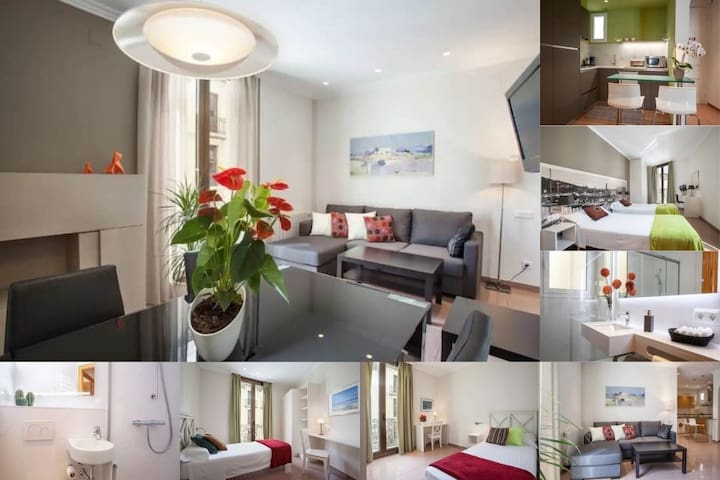 Nice Location: Apartment for 5 people in El Born