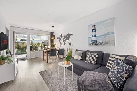GreyPearl with Terrace near Perlebucht | Parking