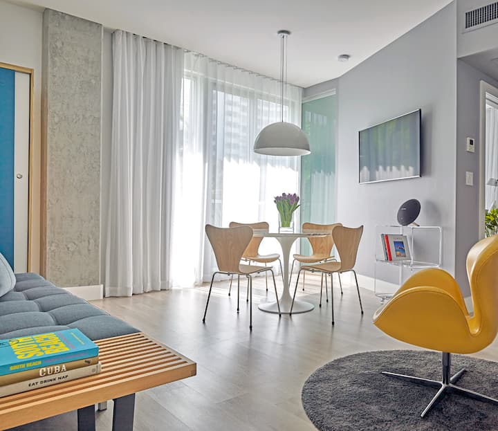 Beautiful 1br Apartment + Kitchenette & Balcony - Miami Beach