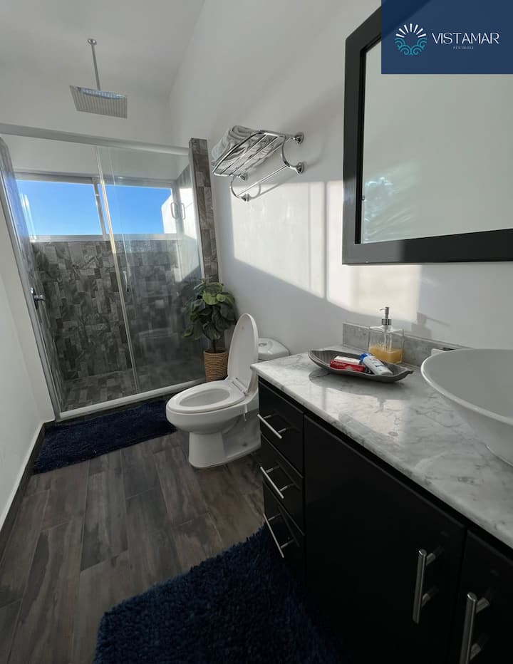 Doccia con vista sul mare di cortez