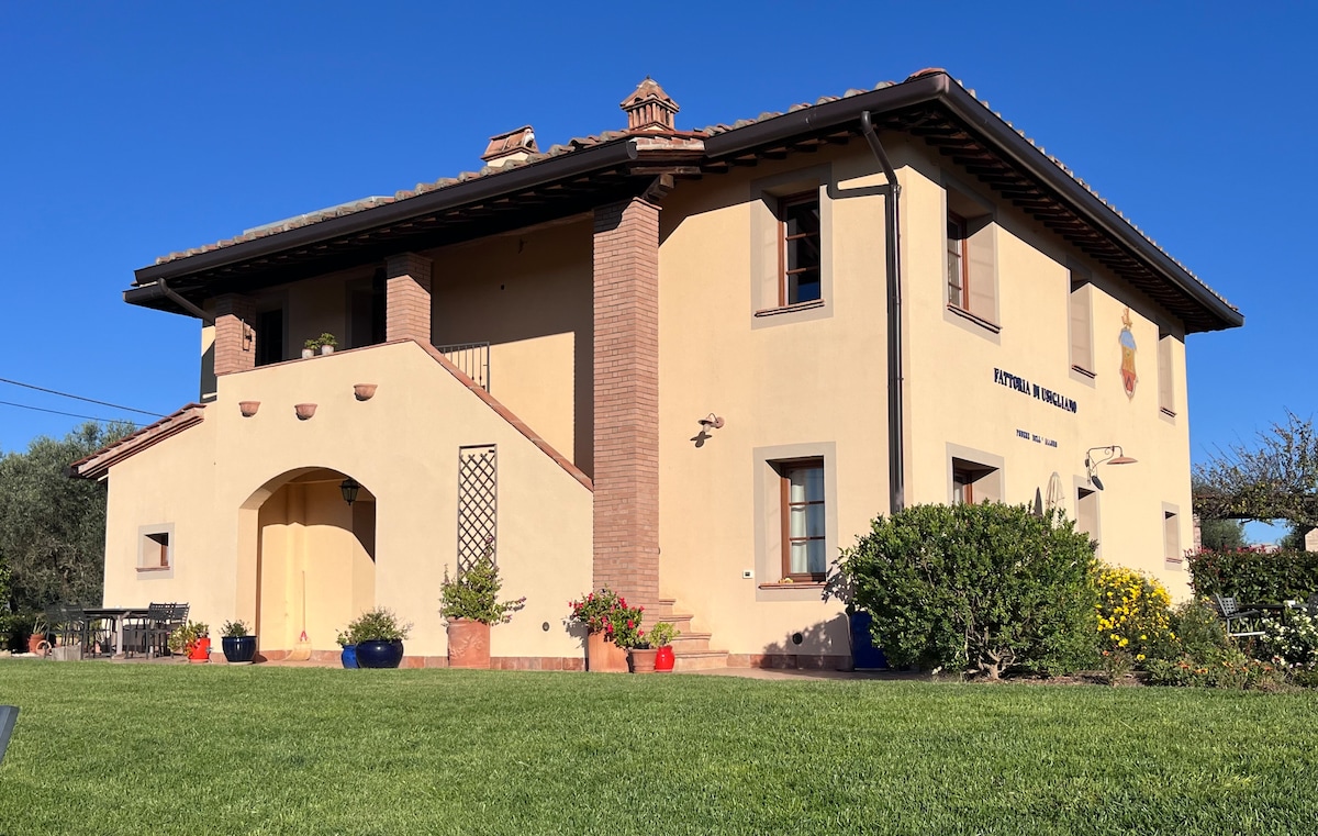 Top Airbnb: Charming hilltop farmhouse (Apt 1, sleeps 6) a Palaia