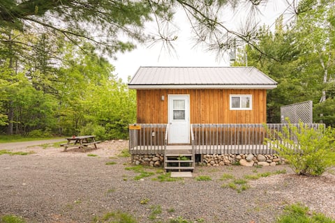 The Tiny House and Hot tub at Cabot Shores