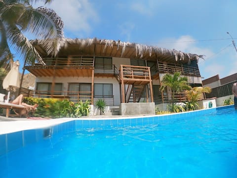 El Refugio Bungalow #4, 2do flat ocean views