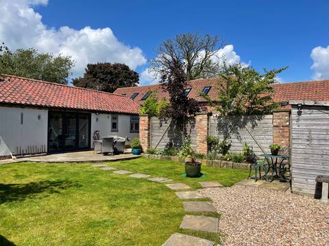 Barn conversion with walled garden near York