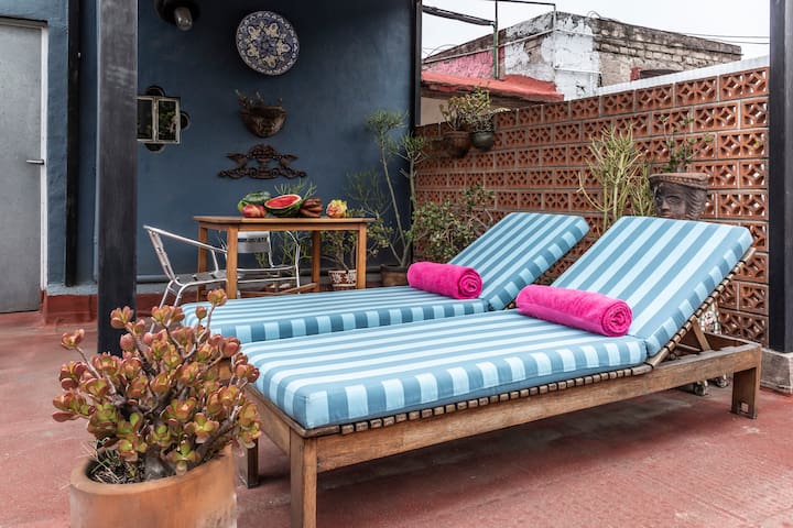 Very cool apartment with terrace in Roma Norte