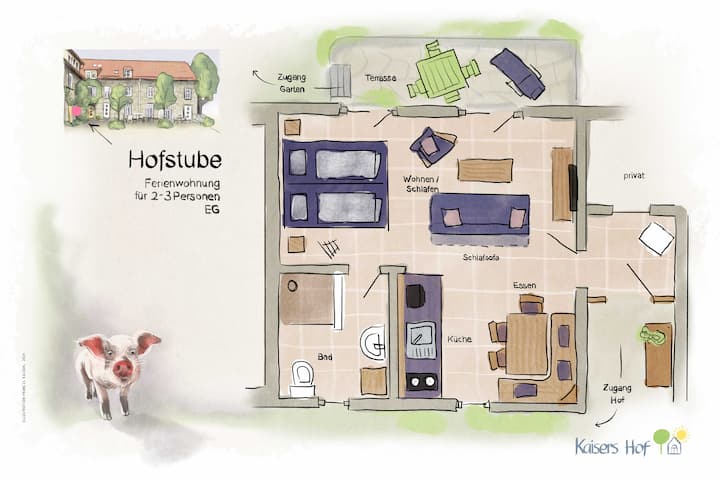 Apartment "Hofstube" - Urlaub Auf Kaisers Hof - Horn-Bad Meinberg