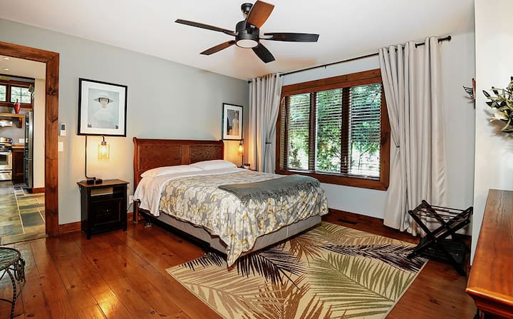 King size master suite. Space for clothes and other items.