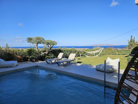 Successful Airbnb property: Hammam, Private Pool & Home Cinema - Green Sight in Κοινότητα Καλλιθέας