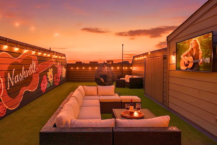 Nashvilla Townhome | Rooftop With 360° City Views
