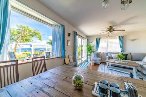 BBQ in the garden/3 mins walk to the beach/2 shower rooms/5 parking spaces available/1 whole house r