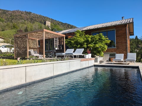 Contemporary mountain chalet (Pool – Sauna)