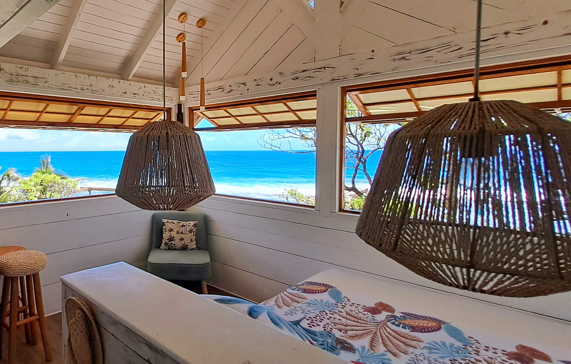 The cabin – facing the Pacific Ocean