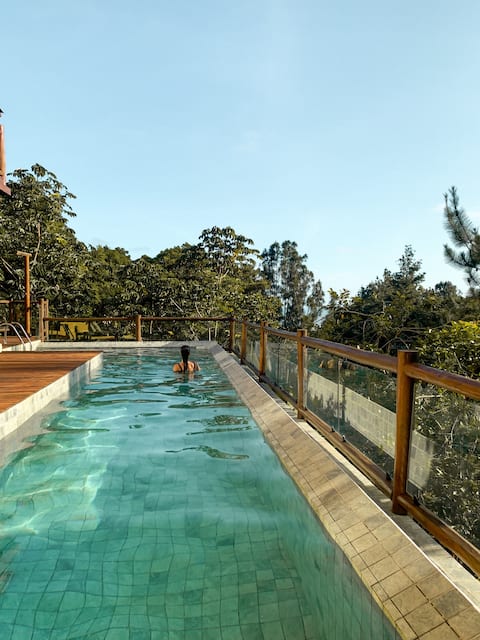 Yellow House at Mirante Serra Grande with Sea View