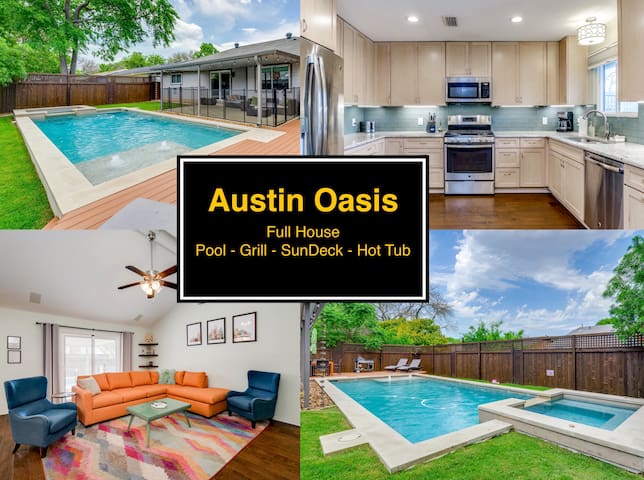 Private Pool & Hot Tub | Austin Getaway