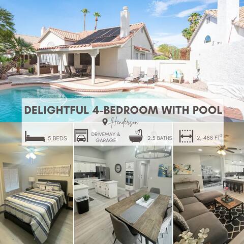 25% Off Special – Delightful 4 Bedroom/pool