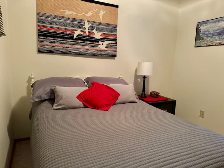 Main Floor Bedroom #3 with Full-Sized Bed.