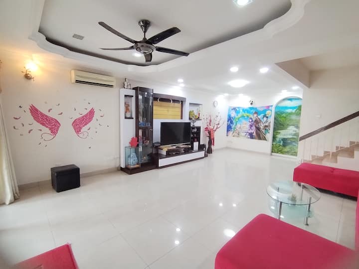 Ukumbi wa Sebule wenye nafasi kubwa