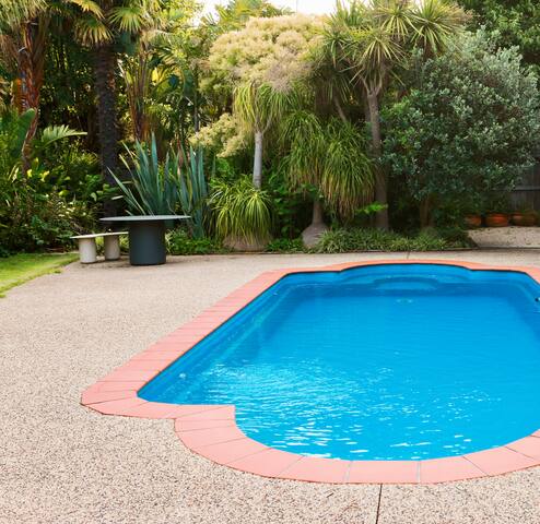 Light filled home with ocean views + pool