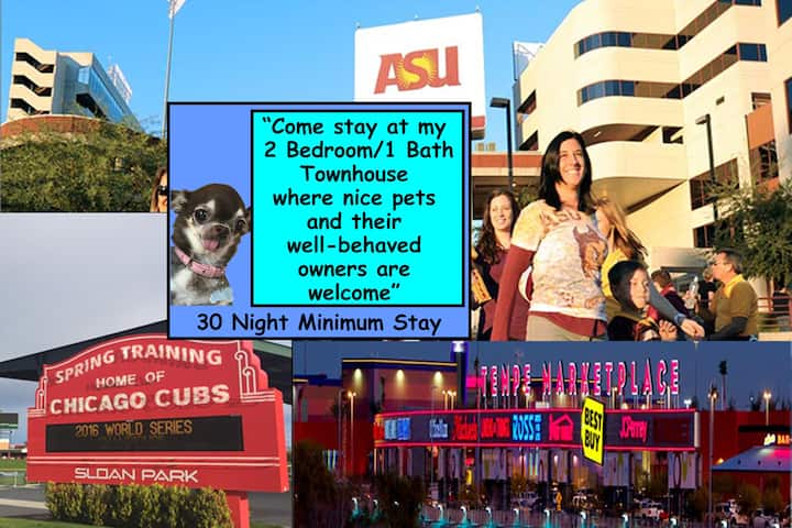 2 Br/1ba Townhouse - Near Asu & Cubs Ballpark - Mesa, AZ