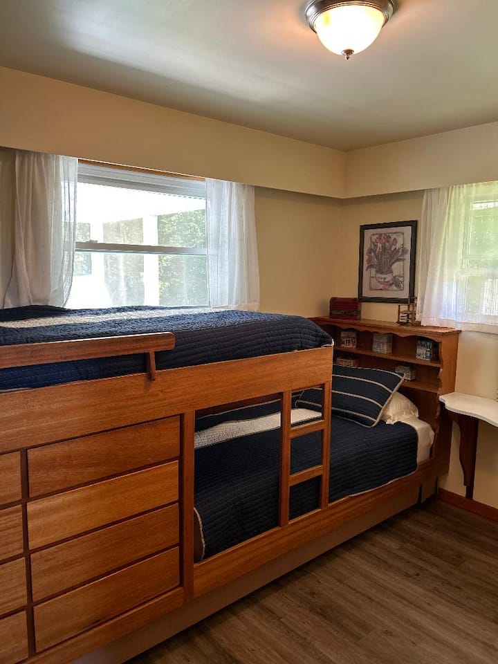Bunk Room w/ built in dresser