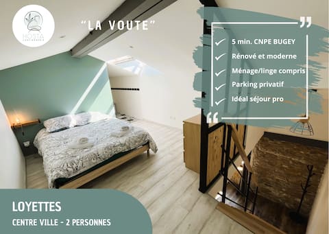 La Vôute_Charming modern 2-room ideal CNPE Bugey-PIPA