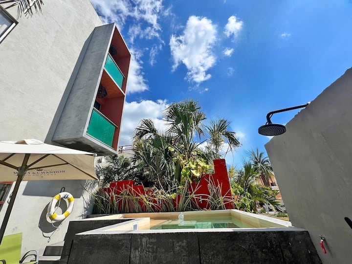 Aqua 1ground Level Condo Puerto Morelos Mexico - Puerto Morelos