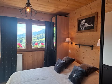 Beautiful view/south/ski Espace Diamant