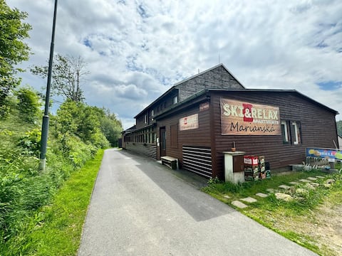 Apartments in a mountain chalet near the forest.