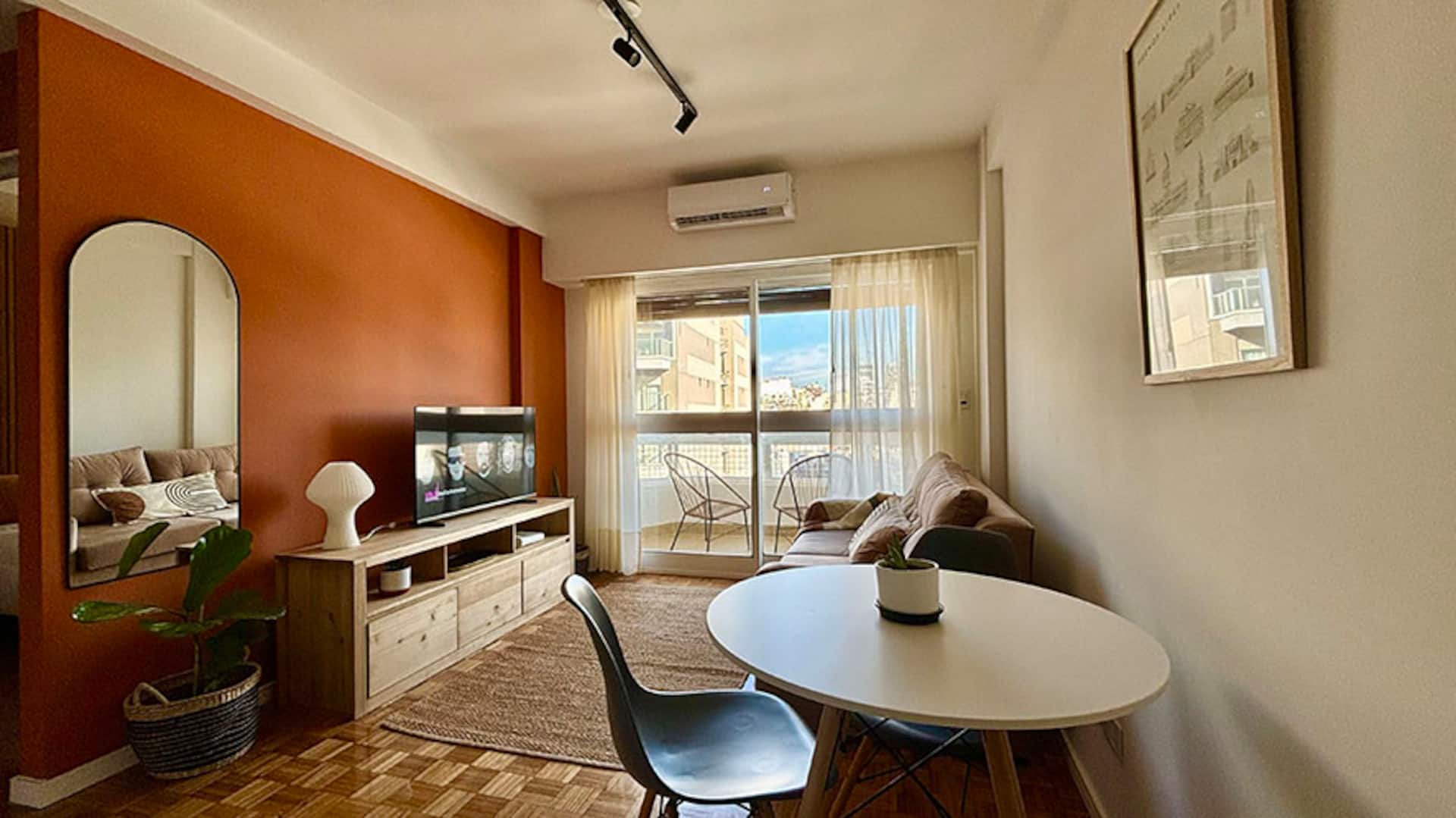 Departamento de 2 ambientes con balcón en Palermo