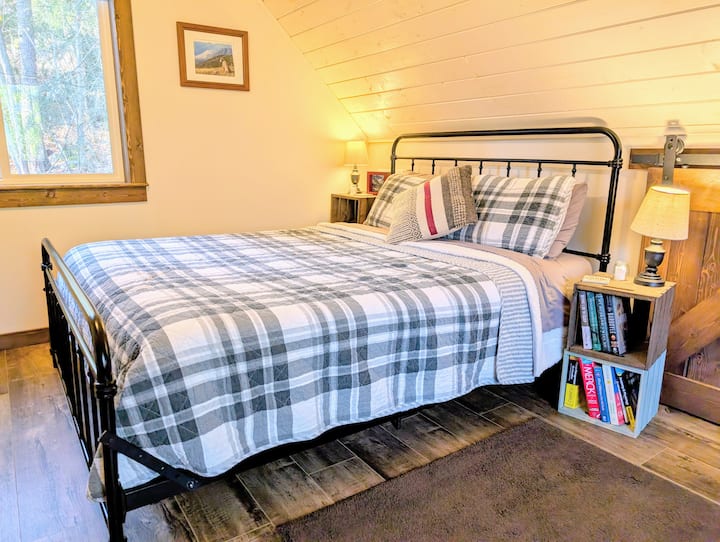 Queen memory foam mattress.