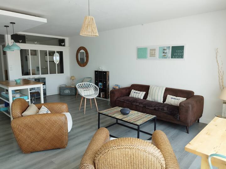 Grand Appartement Sur La Plage - La Turballe