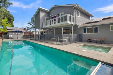 Spacious Getaway w/Hot Tub, Pool, Game Room & More