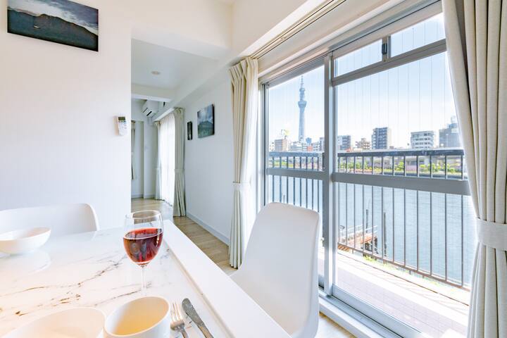 【301】River View★/5min. from Asakusa Sta./9 ppl gallery image 3