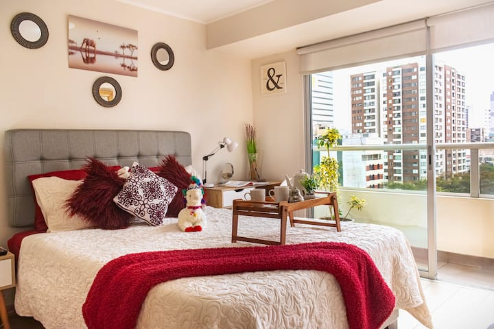 نظرة على الغرفة: مريحة وجميلة لك لقضاء إقامة لطيفة في ليما 