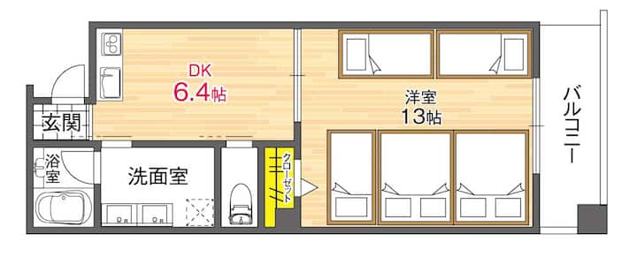 9ppl/4mins To Tsuruhashi St/ Koreatown/namba/9726 - 東大阪市