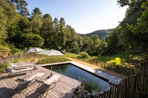 Safe haven with natural pool