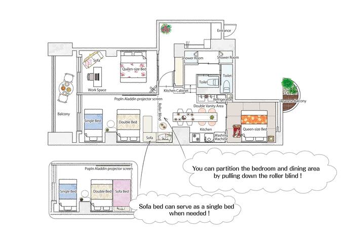 3mins walk Higashi-Shinjuku/3BRs/2showers/2toilets gallery image 5