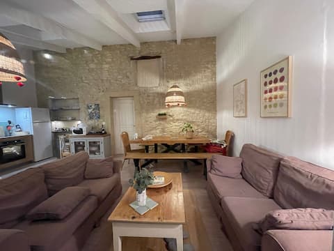 Stone house in an estate with pool