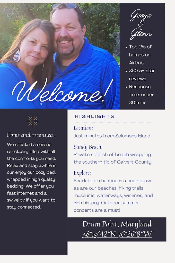 Beach Getaway & Relaxing Loft Apartment - Lusby, MD
