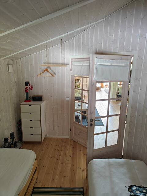 The place where you can enjoy the outdoor spa in peace and quiet