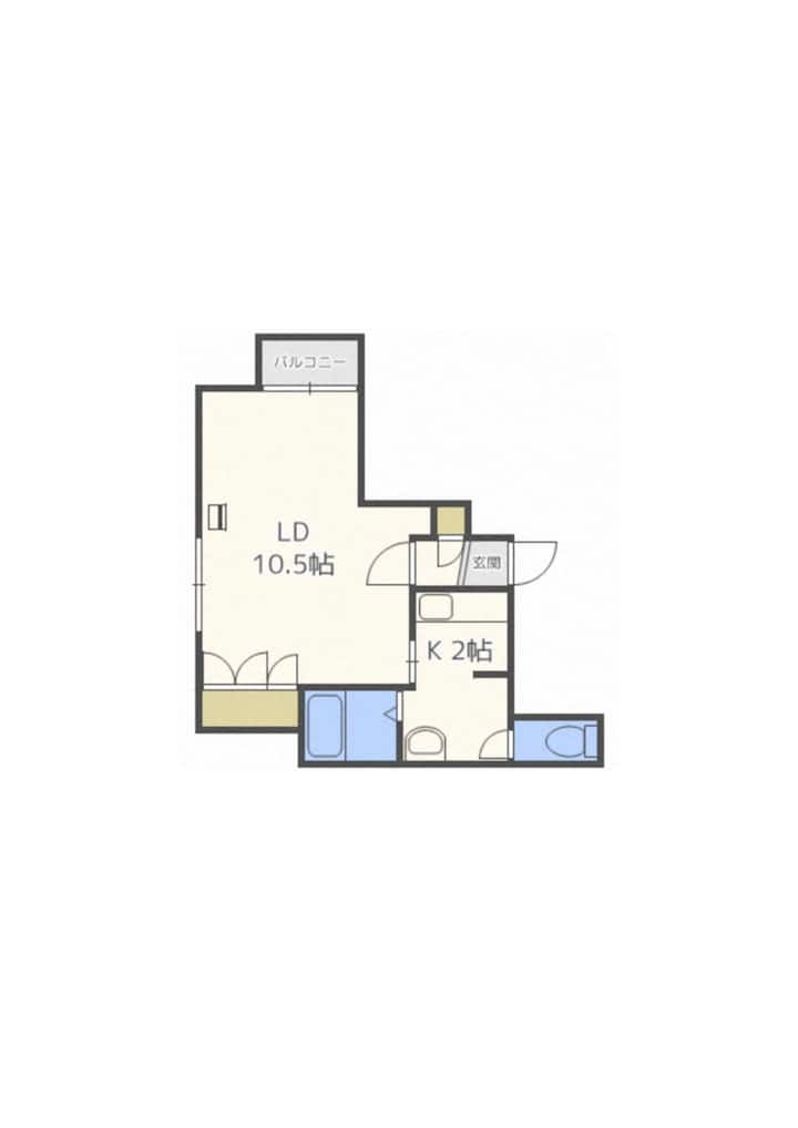 P1001/sapporo/near Susukino Sta/hotellike/freewifi - Sapporo