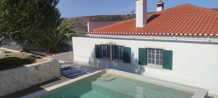 Villa With Sea View & Jacuzzi, Pool & Privacy - Alentejo