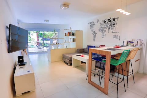 Top Airbnb: Beautiful Studio with Balcony en Recoleta