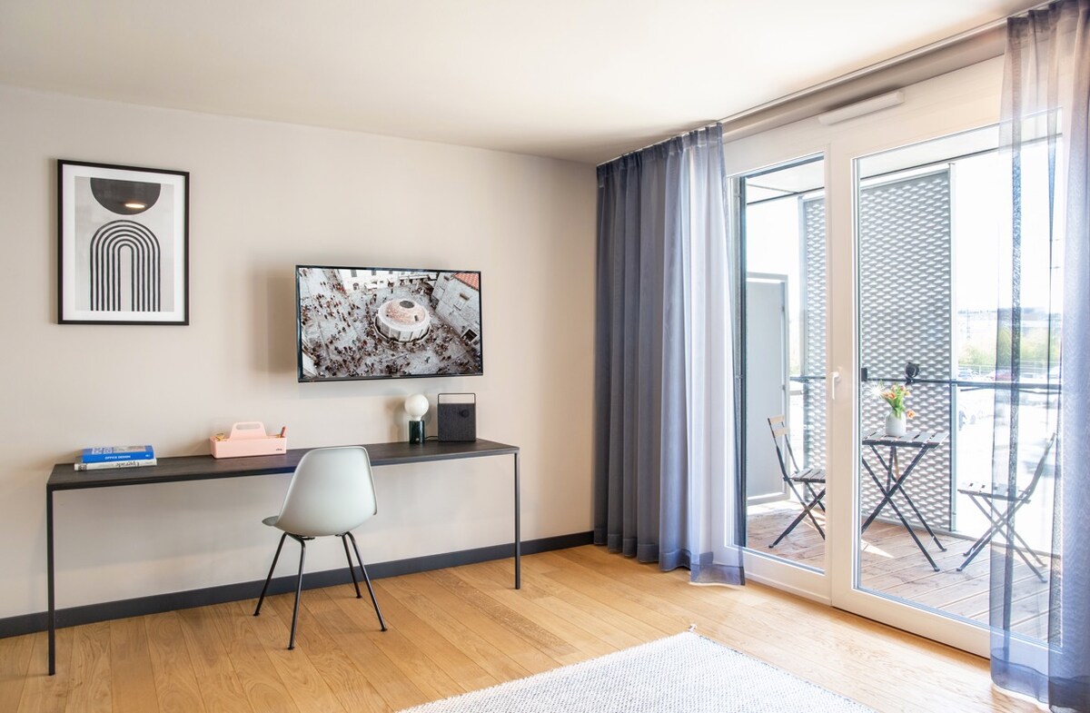Annuncio Airbnb popolare: ipartment | Studio with balcony, near Motorworld a Böblingen