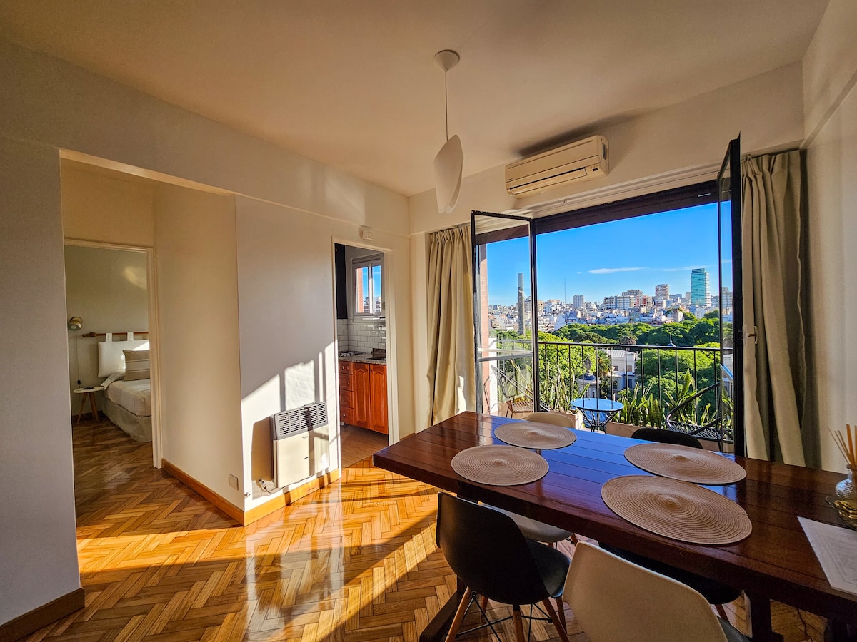 Departamento de 1 dormitorio con balcón en Recoleta